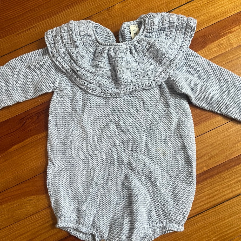 Nueces Baby 18month Collar Sweater Knit Bubble